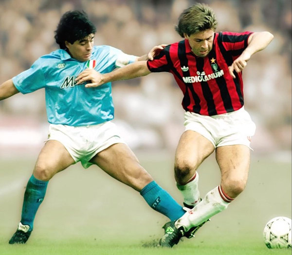 With Carlo Ancelotti