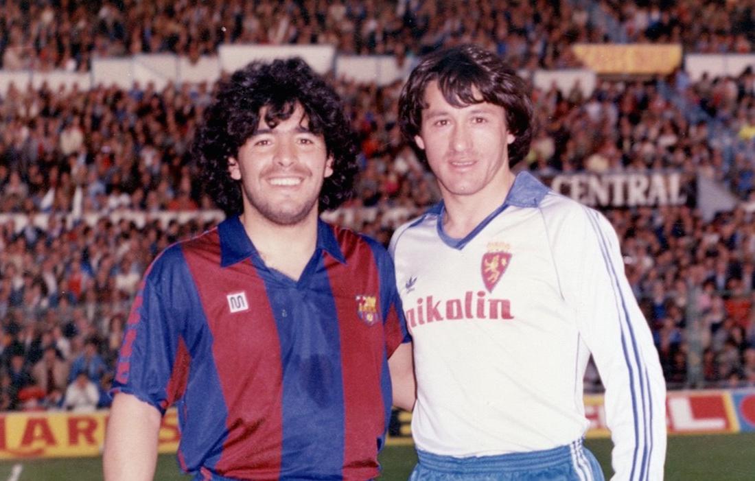 Maradona (Barcelona) and Juan Barbas (Zaragoza)