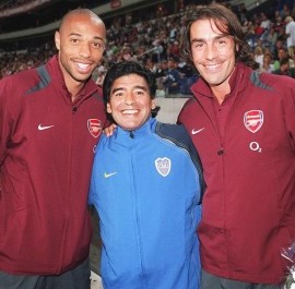 Thierry Henry y Robert Pires