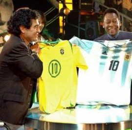 maradona entrevista a pele